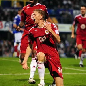 Jon Stead Euphoric Goal Celebration Print