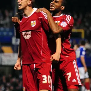 Jon Stead's Euphoric Goal Celebration: Portsmouth vs. Bristol City, Championship 2010
