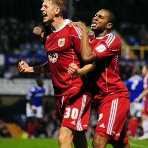 Jon Stead's Euphoric Goal Celebration: Portsmouth vs. Bristol City, Championship 2010