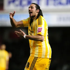Jonas Gutierrez Print - Bristol City v Newcastle United, 20/03/2010