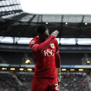 Jonathan Kodjia's Double Strike and Dab Celebration: Milton Keynes Dons vs. Bristol City, 2016