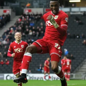 Jonathan Kodjia's Double Strike: Two Goals, One Euphoric Moment - Milton Keynes Dons vs. Bristol City, 2016