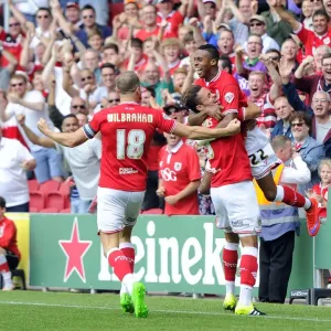 Jonathan Kodjia's Epic Goal Celebration: A Thrilling Moment at Ashton Gate (Bristol City vs Brentford)