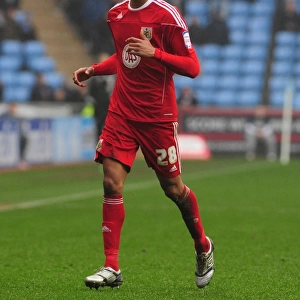 Jordan Spence in Action: Coventry City vs. Bristol City, Championship Match, 05/03/2011