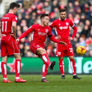Josh Brownhill Print - Bristol City vs Cardiff City Josh Brownhill Print - Bristol City vs Cardiff City