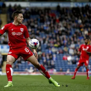 Josh Brownhill in Action: Bristol City vs. Blackburn Rovers, Sky Bet Championship 2017