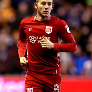 Josh Brownhill of Bristol City in Action Against Wolverhampton Wanderers, Sky Bet Championship, December 2016 Josh Brownhill of Bristol City in Action Against Wolverhampton Wanderers, Sky Bet Championship, December 2016
