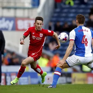Josh Brownhill vs Tommie Hoban: Clash at Ewood Park - Bristol City vs Blackburn Rovers, Sky Bet Championship