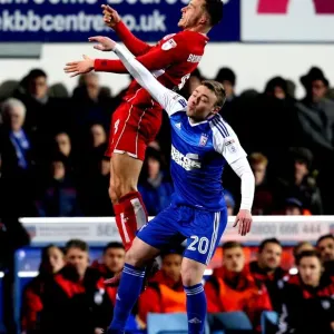 Josh Brownhill Wins Headed Duel: Ipswich Town vs. Bristol City, Sky Bet Championship (December 2016)