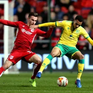 Josh Murphy vs Joe Bryan Clash: Bristol City vs Norwich City, Sky Bet Championship, Ashton Gate, 2017
