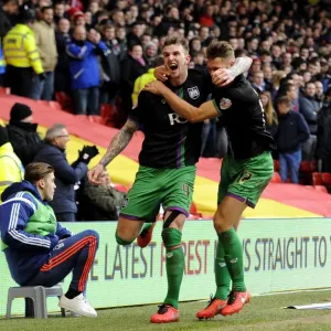 Print of Aden Flint and Nathan Baker in Euphoric Celebration