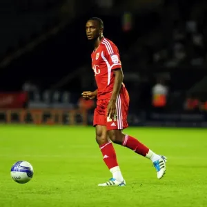 Kalifa Cisse of Bristol City Faces Off Against Leicester City in Championship Match, August 2011 Kalifa Cisse of Bristol City Faces Off Against Leicester City in Championship Match, August 2011