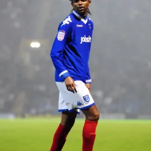 Kanu in Action: Portsmouth vs. Bristol City Championship Clash at Fratton Park (September 2010)