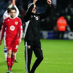 Keith Milen Celebrates Championship Victory: QPR vs. Bristol City, 03.01.2011