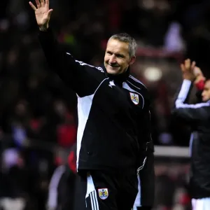 Keith Miljen in Action: Championship Clash between Bristol City and Sheffield United at Ashton Gate Stadium (November 27, 2010)