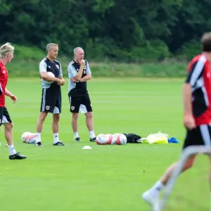 Keith Miljen in Action Print: Bristol City Manager at Pre-Season Training Keith Miljen in Action Print: Bristol City Manager at Pre-Season Training