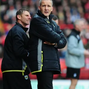Print of Keith Millen and Bristol City vs Nottingham Forest at Ashton Gate