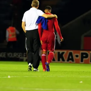Keith Millen Holds On to In-Form Nicky Maynard Amidst Leicester's Advances: Bristol City's 2-1 Championship Victory (11-08-2011) Keith Millen Holds On to In-Form Nicky Maynard Amidst Leicester's Advances: Bristol City's 2-1 Championship Victory (11-08-2011)