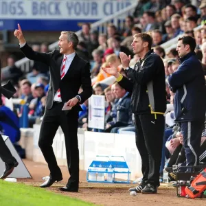 Keith Millen Rallies Bristol City Print, March 2010 Championship Match
