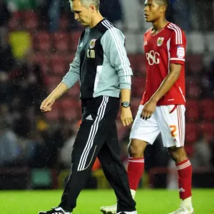 Keith Millen's Disappointing Exit: Bristol City v Swindon Town Print Keith Millen's Disappointing Exit: Bristol City v Swindon Town Print