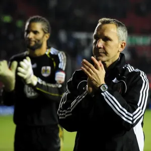 Keith Milnen Leads Bristol City in Championship Battle Against Derby County at Ashton Gate Stadium (11/12/2010)