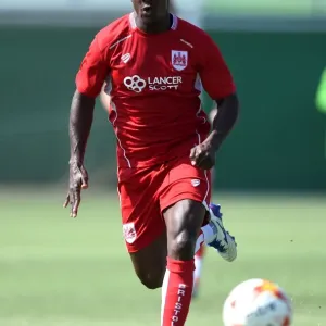 Kieran Agard in Action: Pre-season Friendly between UCAM and Bristol City at La Manga Training Ground (July 2016) Kieran Agard in Action: Pre-season Friendly between UCAM and Bristol City at La Manga Training Ground (July 2016)