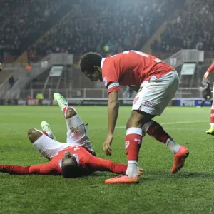 Kieran Agard Print: Bristol City Goal Celebration Kieran Agard Print: Bristol City Goal Celebration