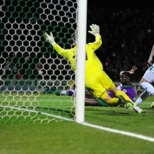 Kieran Agard Scores the Game-Winning Goal for Bristol City against Yeovil Town, March 10, 2015