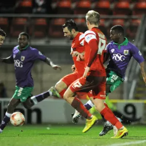 Kieran Agard's Shot: Leyton Orient vs. Bristol City, Sky Bet League One Kieran Agard's Shot: Leyton Orient vs. Bristol City, Sky Bet League One