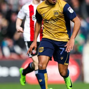 Korey Smith in Action: Brentford vs. Bristol City, Sky Bet EFL Championship (01/04/2017)