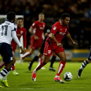 Korey Smith Charges Forward: Preston North End vs. Bristol City, Sky Bet Championship Korey Smith Charges Forward: Preston North End vs. Bristol City, Sky Bet Championship