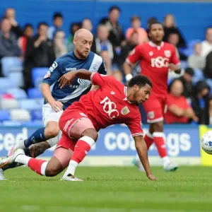 Korey Smith Fouled by Cotterill in Birmingham City vs. Bristol City Championship Clash Korey Smith Fouled by Cotterill in Birmingham City vs. Bristol City Championship Clash