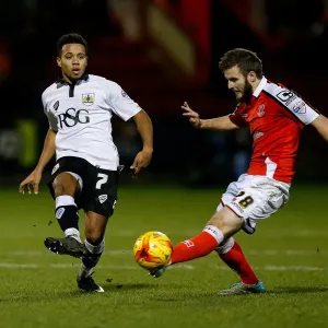 Korey Smith vs Jamie Ness Print - 2014 Football Match Image