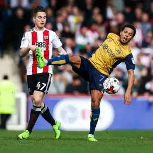 Korey Smith vs Sergi Canos: Intense Battle at Griffin Park - Brentford v Bristol City, Sky Bet EFL Championship