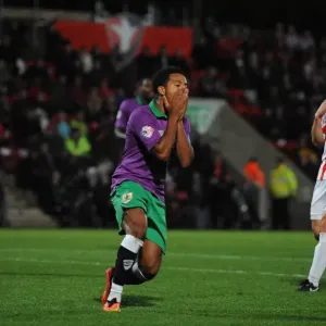 Korey Smith's Missed Opportunity: Cheltenham Town vs. Bristol City, 08/10/2014