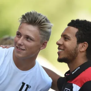 Bristol City Player with Fan Print Bristol City Player with Fan Print