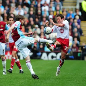 Lee Johnson blocks Graham Alexanders clearance