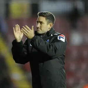 Lee Johnson Leads Oldham Athletic Against Bristol City (2013) Lee Johnson Leads Oldham Athletic Against Bristol City (2013)