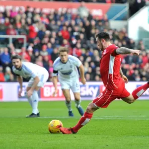 Lee Tomlin Scores Dramatic Penalty for Bristol City Against Ipswich Town at Ashton Gate, December 2016 Lee Tomlin Scores Dramatic Penalty for Bristol City Against Ipswich Town at Ashton Gate, December 2016
