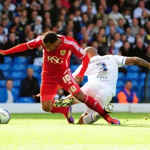 Leeds Kisnorbo Fouls Maynard, Gets Red Card in Leeds United vs. Bristol City League Cup Match - 16/09/2011 Leeds Kisnorbo Fouls Maynard, Gets Red Card in Leeds United vs. Bristol City League Cup Match - 16/09/2011