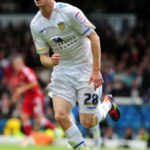 Leeds United vs. Bristol City - Aidan White in Action during the 2011 League Cup Match at Elland Road Leeds United vs. Bristol City - Aidan White in Action during the 2011 League Cup Match at Elland Road