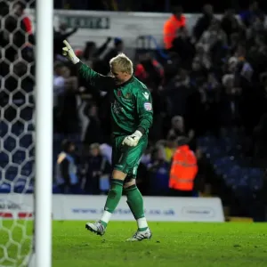 Leeds United Goalkeeper Kasper Schmeichel Print Leeds United Goalkeeper Kasper Schmeichel Print