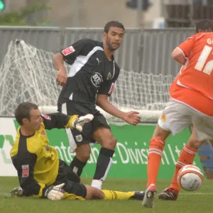Liam Fontaine in Action for Bristol City Against Blackpool