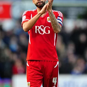 Liam Fontaine of Bristol City Thanks Fans after Ipswich Victory, March 2012