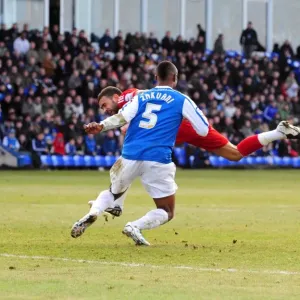 Liam Fontaine's Near-Miss: A Thrilling Moment from Peterborough United vs. Bristol City Football Match