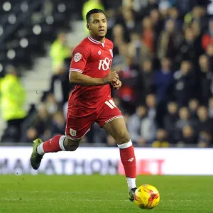 Liam Moore of Bristol City in Action Against Derby County, 2015 Liam Moore of Bristol City in Action Against Derby County, 2015