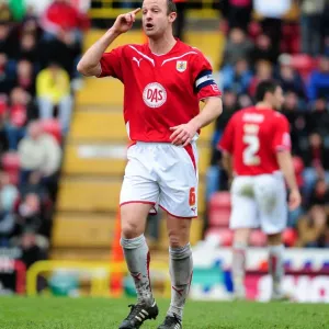 Louis Carey in Action Print - Bristol City vs. Nottingham Forest