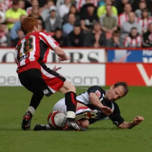Louis Carey in Action Print - Bristol City FC vs. Sheffield United