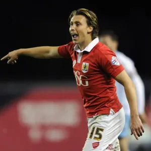 Luke Freeman in Action: Bristol City vs Coventry City, Johnstones Paint Trophy at Ashton Gate Stadium