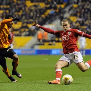 Luke Freeman of Bristol City in Action Against Wolves, Sky Bet Championship, 2016